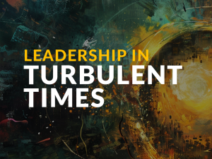 Symbolic illustration of a leader standing at the center of global chaos, surrounded by fragmentation and darkness, yet radiating light and balance, representing Jungian leadership, individuation, and resilience in turbulent times.